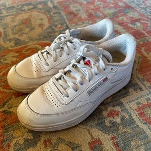 Reebok Club C Double - white with rubber gum sole